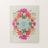 Happy moederdag floral legpuzzel (Verticaal)