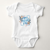 Happy Moederdag Floral Lijst | Bodysuit (Voorkant)