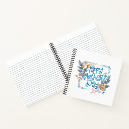 Happy Moederdag Floral Lijst | Laptop Notitieboek