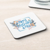 Happy Moederdag Floral Lijst | ONDERZETTER (Linkerzijde)