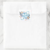 Happy Moederdag Floral Lijst | STICKER (Tas)