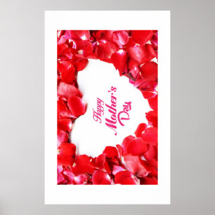 Happy Moederdag floral Poster