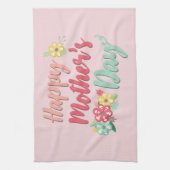 Happy Moederdag Floral Theedoek (Verticaal)