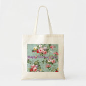 Happy Moederdag -  Floral Tote Bag (Voorkant)