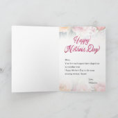 Happy Moederdag Floral Vaas Waterverf Stijl Kaart (Binnen)