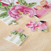 Happy moederdag  flower bouquet lijst legpuzzel (Zijkant)