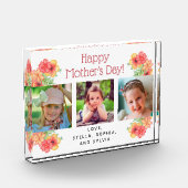 Happy Moederdag Flowers 3 Fotoblok (Links)