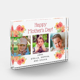 Happy Moederdag Flowers 3 Fotoblok