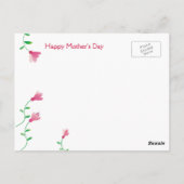 Happy Moederdag Flowers Daisies Pink Briefkaart (Achterkant)