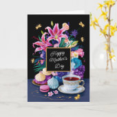 Happy Moederdag Flowers & Sweets  Kaart (Gele Bloem)