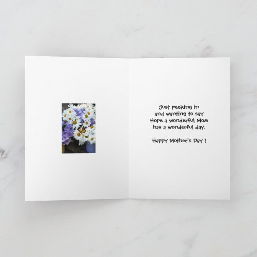 Happy Moederdag Folded Wenskaart Kaart (Binnen)