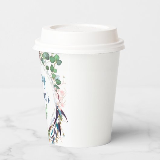 Happy Moederdag Foliage Paper Cup Papieren Bekers (Links)