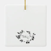 Happy moederdag Folie Kaart Keramisch Ornament (Achterkant)