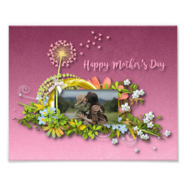 Happy Moederdag Foto Afdruk