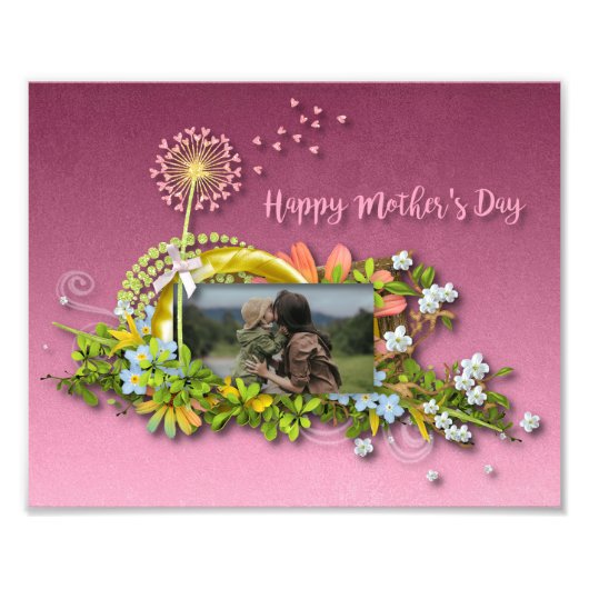 Happy Moederdag Foto Afdruk (Voorkant)