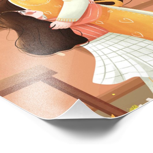 Happy Moederdag Foto Afdruk (Hoek)