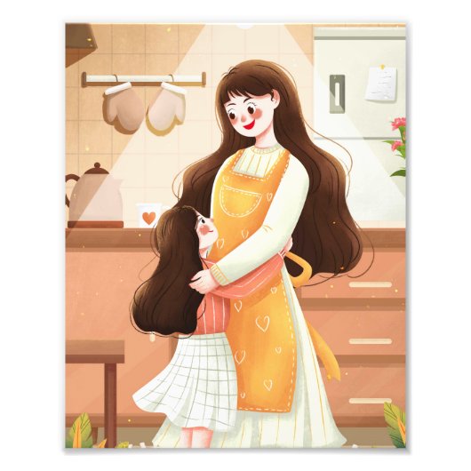 Happy Moederdag Foto Afdruk (Voorkant)