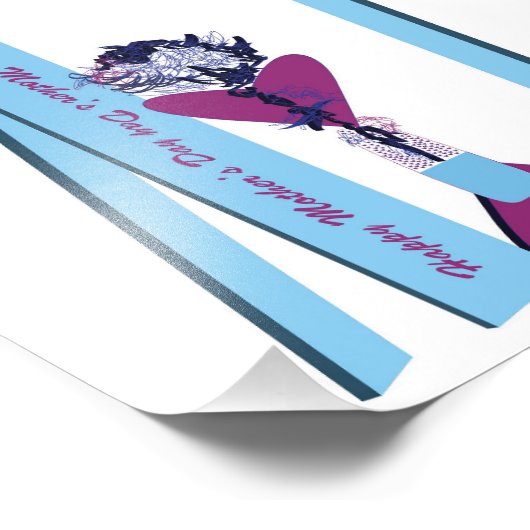 Happy Moederdag foto afdrukken (Hoek)