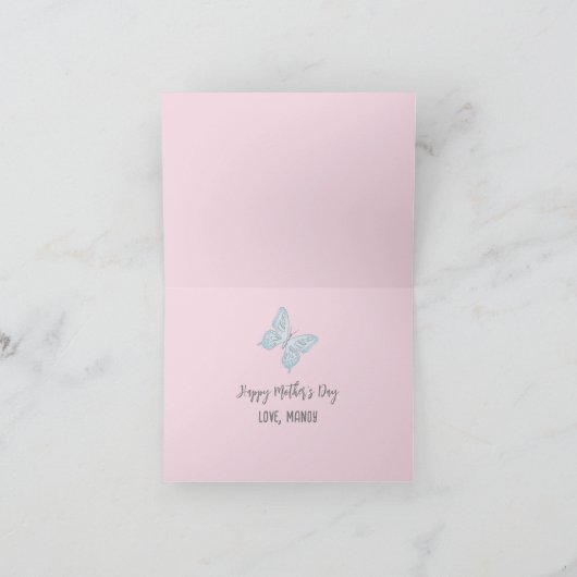 Happy Moederdag foto gepersonaliseerd Kaart (Binnen)