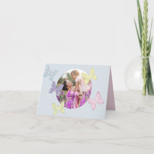 Happy Moederdag foto gepersonaliseerd Kaart (Voorkant)