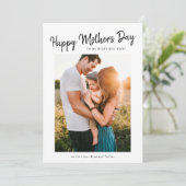 Happy Moederdag foto-Moederdag kaart (Staand voorkant)
