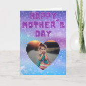 Happy Moederdag-fotokaart Bedankkaart (Voorkant)