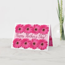 Happy Moederdag Fresh Pink Gerber Daisies