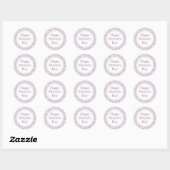 Happy Moederdag - Fun Lavender Polkadots Ronde Sticker (Vel)