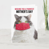 Happy Moederdag Funny Cat beroemd gemaakt door Cov Feestdagen Kaart (Voorkant)