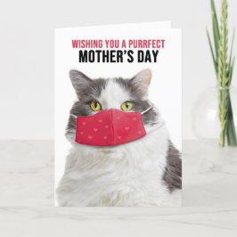 Happy Moederdag Funny Cat beroemd gemaakt door Cov Feestdagen Kaart