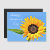 Happy Moederdag - Gele Zonnebloem op Blue Sky (Voorkant / Achterkant)