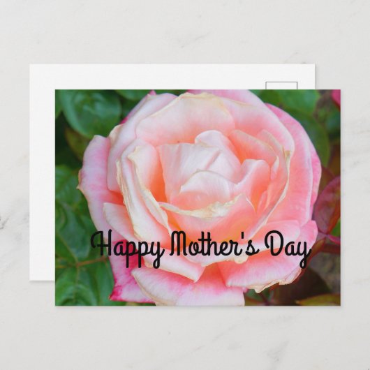 Happy Moederdag Gemini Roos #1 Briefkaart (Voorkant / Achterkant)