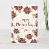 Happy Moederdag Generic - Red Daisies Lijst. Kaart (Voorkant)