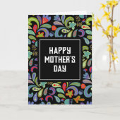  Happy Moederdag Gepersonaliseerd Kaart (Gele Bloem)