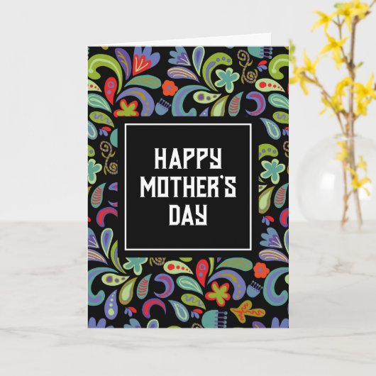  Happy Moederdag Gepersonaliseerd Kaart (Gele Bloem)