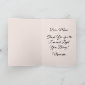 Happy Moederdag Gepersonaliseerde Schattigee Cat Kaart (Binnen)