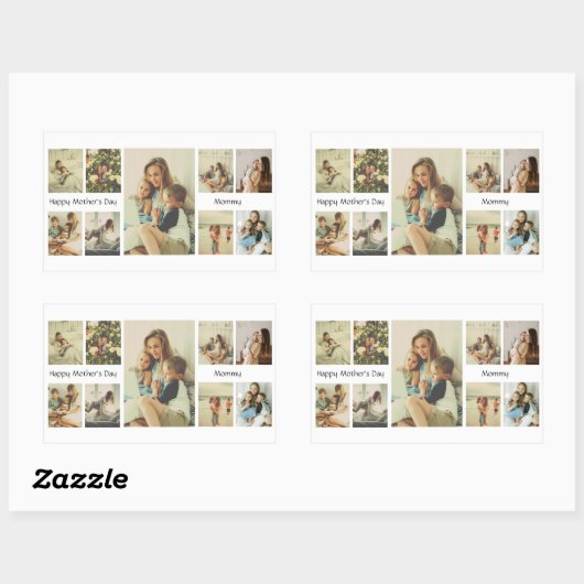 Happy Moederdag Gepersonaliseerde Sticker (Vel)