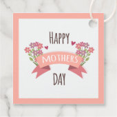 Happy Moederdag Gift Label - Floral Design (Achterkant)