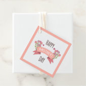 Happy Moederdag Gift Label - Floral Design (In situ)