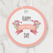 Happy Moederdag Gift Label - Floral Design (Achterkant)