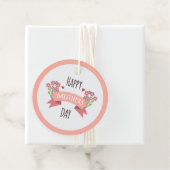Happy Moederdag Gift Label - Floral Design (In situ)