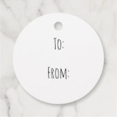 Happy Moederdag Gift Label, Waterverf Florals Fa Bedankjes Labels (Achterkant)