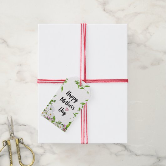 Happy Moederdag Gift Labels Cadeaulabel (Met Touw)