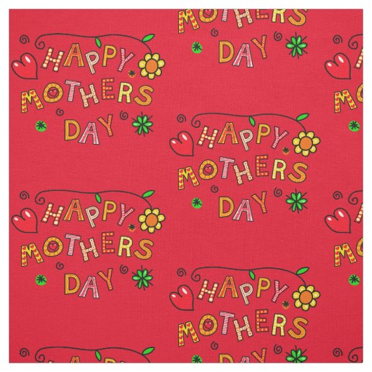 Happy Moederdag Gift Stof (Swatch)