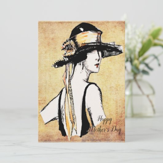 Happy Moederdag/Gift voor mam/ Kaart (Staand voorkant)