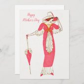 Happy Moederdag/Gift voor mam/ Kaart (Voorkant / Achterkant)