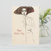 Happy Moederdag/Gift voor mam/ Kaart (Staand voorkant)