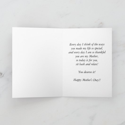 Happy Moederdag Giraffe kaart (Binnen)