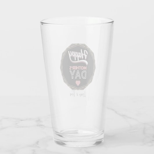 Happy moederdag glas (Achterkant)