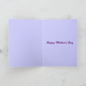 Happy Moederdag Glas in lood Flowers in Vaas C Kaart (Binnen)